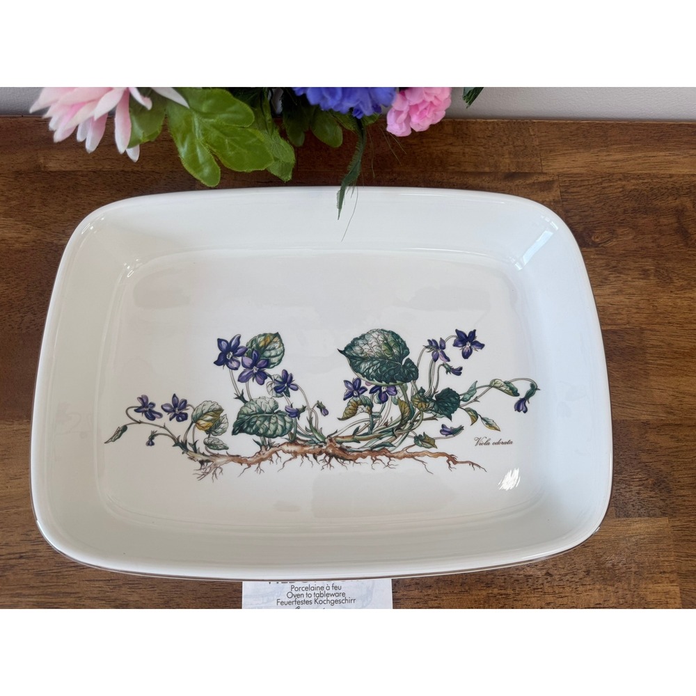 Vintage Villeroy & Boch Botanica Vilbofour Large Oven Table Baking Dish Unused - Picture 4 of 11